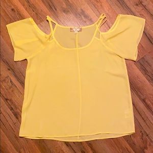 Peek-a-Boo shoulder top